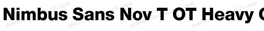 Nimbus Sans Nov T OT Heavy Con Regu字体转换